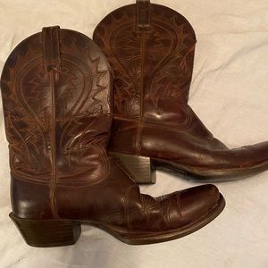 Mens Ariat Leather Cowboy Boots